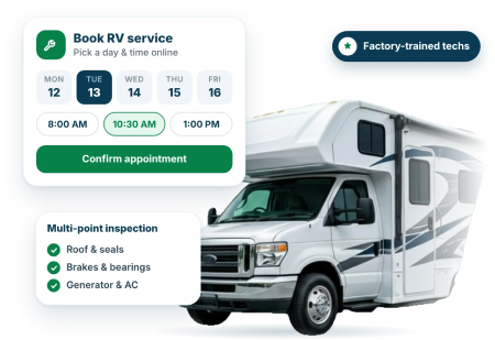 Schedule RV service at Triple H RVs
